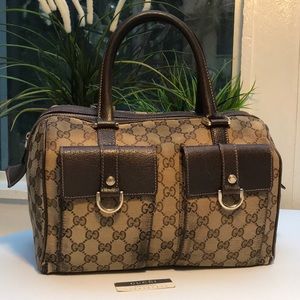 Gucci Tan and Brown Signature Tote